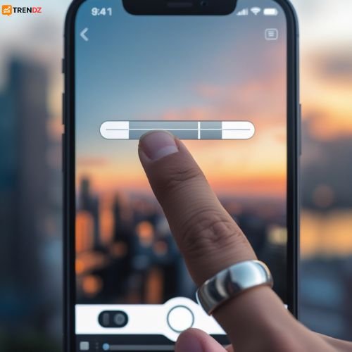 Adjust mobile camera exposure by tapping and sliding