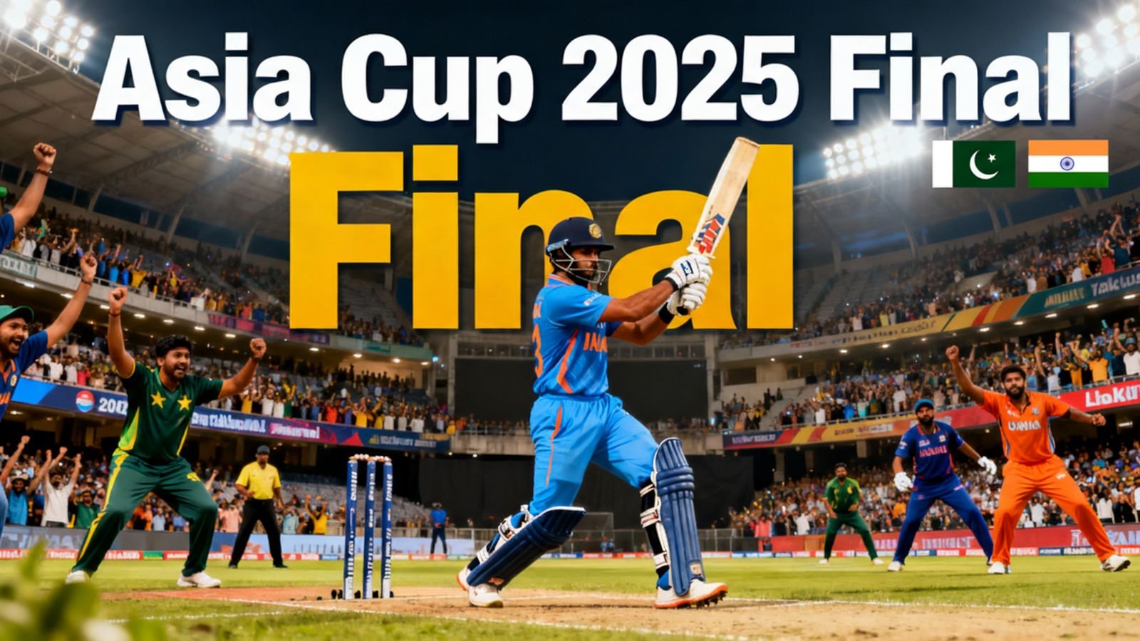 India vs Pakistan Asia Cup 2025 final match excitement with Tilak Varma batting