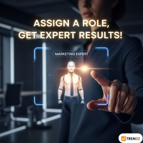 AI assistant assigned a job title for better prompt results