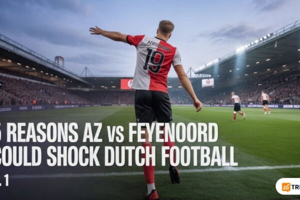 AZ Alkmaar vs Feyenoord Netherlands 2025 football match stadium view