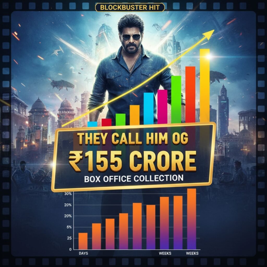 Infographic showing They Call Him OG box office ₹155 crore