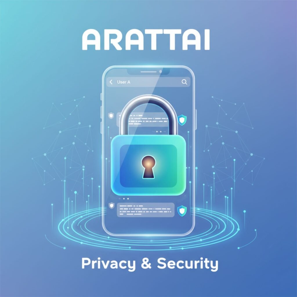 Arattai app privacy and security concept image