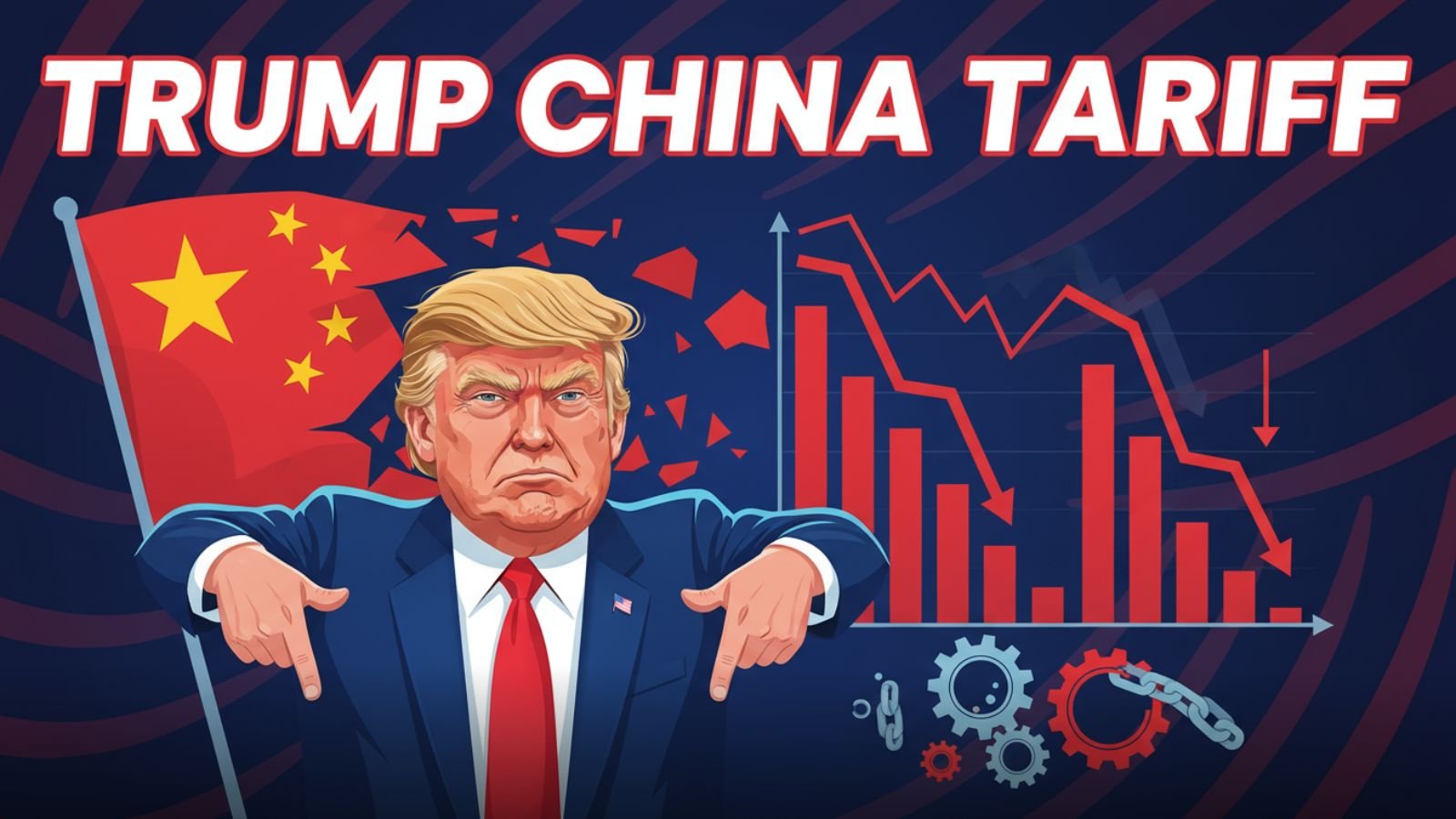 Trump China Tariff 100% Impact on US Stock Market and Bitcoin