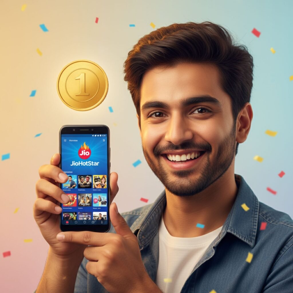 JioHotstar ₹1 trial subscription visual